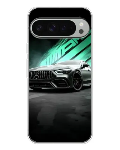 Чехол для Google Pixel 10 Pro XL с картинкой «Темный Mercedes AMG»