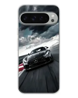Чехол для Google Pixel 10 Pro XL с картинкой «Гоночный Mercedes AMG»