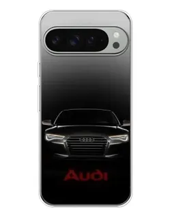 Чехол для Google Pixel 10 Pro XL с картинкой «Audi — градиентный контур»