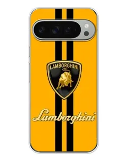 Чехол для Google Pixel 10 Pro XL с картинкой «Lamborghini Stripe желтый»