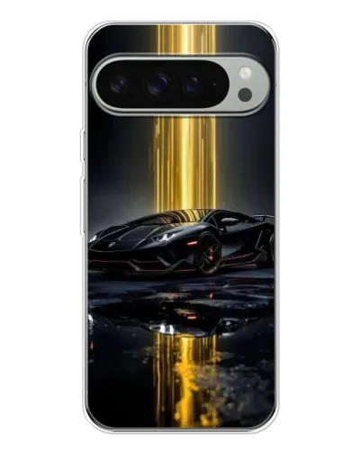 Чехол для Google Pixel 10 Pro XL с картинкой «Ночной Lamborghini драйв»