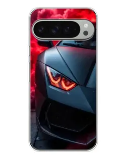 Чехол для Google Pixel 10 Pro XL с картинкой «Lamborghini красное сияние»