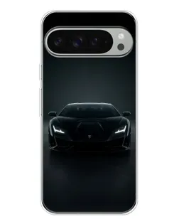 Чехол для Google Pixel 10 Pro XL с картинкой «Черный Lamborghini Aventador»