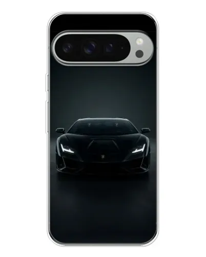 Чехол для Google Pixel 10 Pro XL с картинкой «Черный Lamborghini Aventador»