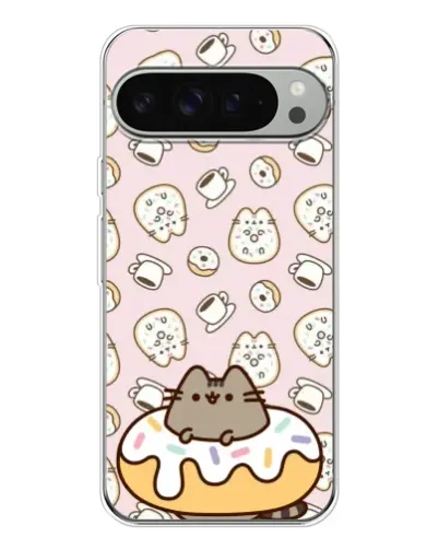 Чехол для Google Pixel 10 Pro XL с картинкой «Пушин на пончике»