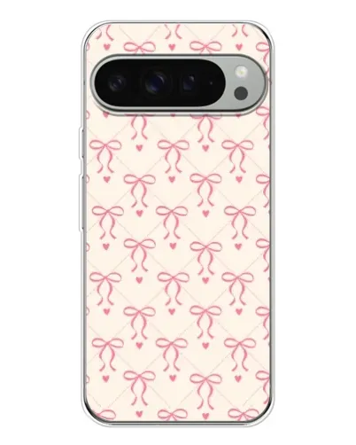 Чехол для Google Pixel 10 Pro XL с картинкой «Розовые бантики Coquette»