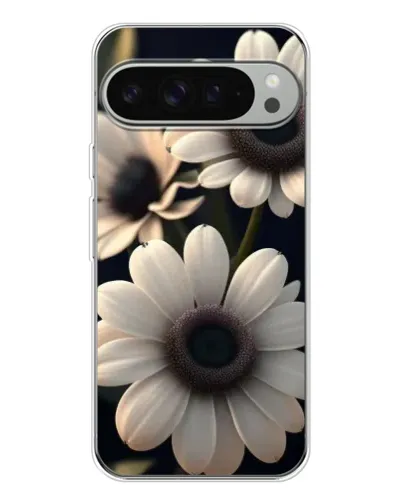 Чехол для Google Pixel 10 Pro XL с картинкой «Белые маргаритки макро»