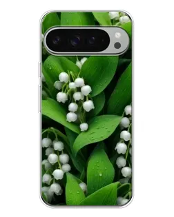 Чехол для Google Pixel 10 Pro XL с картинкой «Ландыши в зелени»