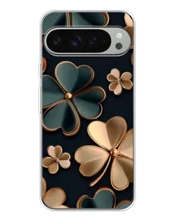 Чехол для Google Pixel 10 Pro XL с картинкой «Клевер в золоте»