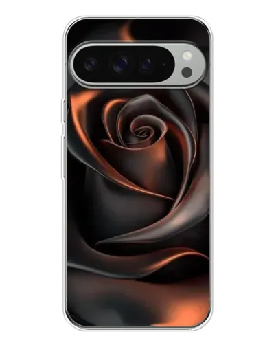 Чехол для Google Pixel 10 Pro XL с картинкой «Шелковая черная роза»