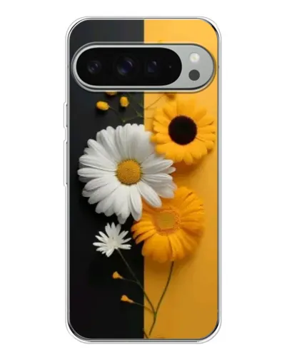 Чехол для Google Pixel 10 Pro XL с картинкой «Подсолнух и ромашка»