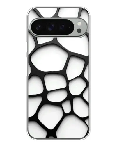 Чехол для Google Pixel 10 Pro XL с картинкой «Белая объемная сетка»