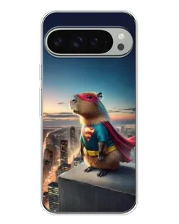 Чехол для Google Pixel 10 Pro XL с картинкой «Капи-мен супергерой»
