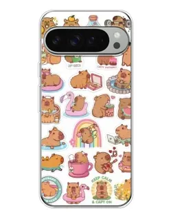 Чехол для Google Pixel 10 Pro XL с картинкой «Капибары набор»