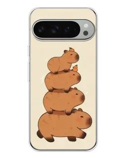 Чехол для Google Pixel 10 Pro XL с картинкой «Башня из капибар»