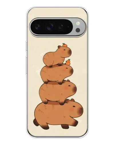 Чехол для Google Pixel 10 Pro XL с картинкой «Башня из капибар»