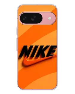 Чехол для Google Pixel 10 Pro с картинкой «Оранжевый драйв Nike»