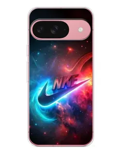 Чехол для Google Pixel 10 Pro с картинкой «Огненный логотип Nike»