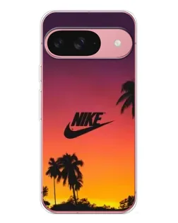 Чехол для Google Pixel 10 Pro с картинкой «Nike на закате солнца»