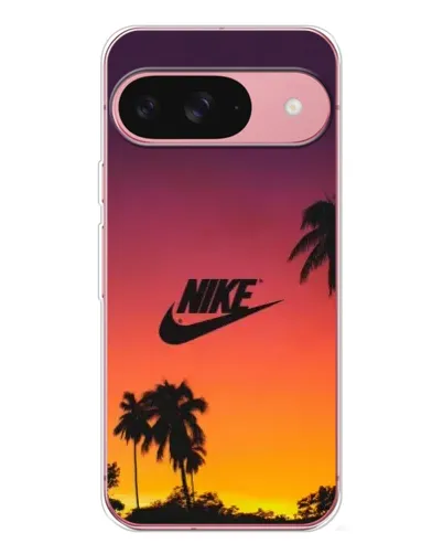 Чехол для Google Pixel 10 Pro с картинкой «Nike на закате солнца»