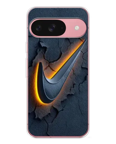 Чехол для Google Pixel 10 Pro с картинкой «Объемный логотип Найк»