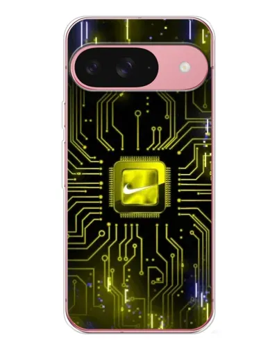 Чехол для Google Pixel 10 Pro с картинкой «Nike — золотая искра»