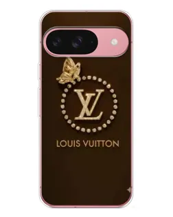 Чехол для Google Pixel 10 Pro с картинкой «LV — золотая печать»