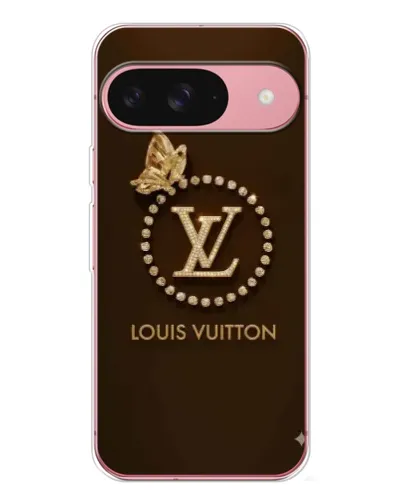 Чехол для Google Pixel 10 Pro с картинкой «LV — золотая печать»