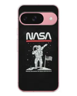 Чехол для Google Pixel 10 Pro с картинкой «NASA — шагаем по Луне»
