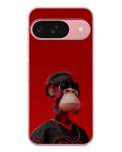 Чехол для Google Pixel 10 Pro с картинкой «Bored Ape в красном»