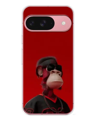 Чехол для Google Pixel 10 Pro с картинкой «Bored Ape в красном»