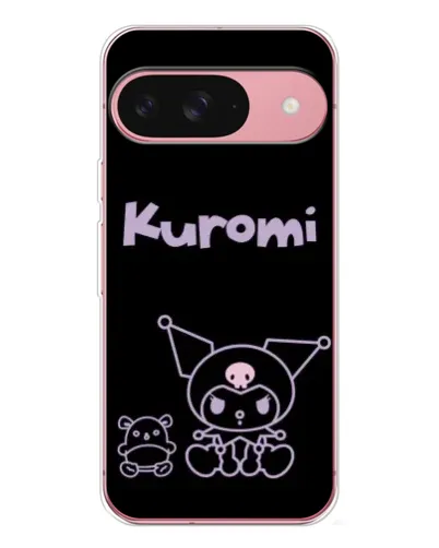 Чохол для Google Pixel 10 Pro з картинкою «Kuromi — чорний мінімалізм»