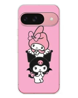 Чехол для Google Pixel 10 Pro с картинкой «My Melody и Kuromi»