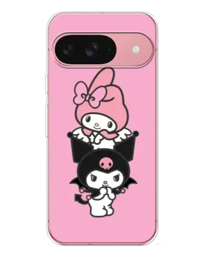 Чохол для Google Pixel 10 Pro з картинкою «My Melody та Kuromi»