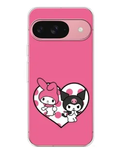 Чехол для Google Pixel 10 Pro с картинкой «Kuromi и My Melody»