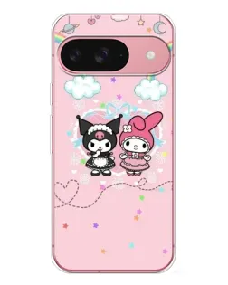 Чехол для Google Pixel 10 Pro с картинкой «My Melody и Kuromi»