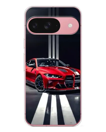 Чохол для Google Pixel 10 Pro з картинкою «Червона BMW на дорозі»