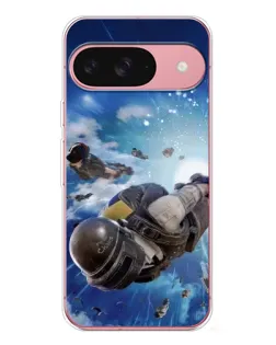 Чохол для Google Pixel 10 Pro з картинкою «Десант PUBG — стрибок»