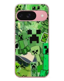 Чохол для Google Pixel 10 Pro з картинкою «Кріпери Minecraft»