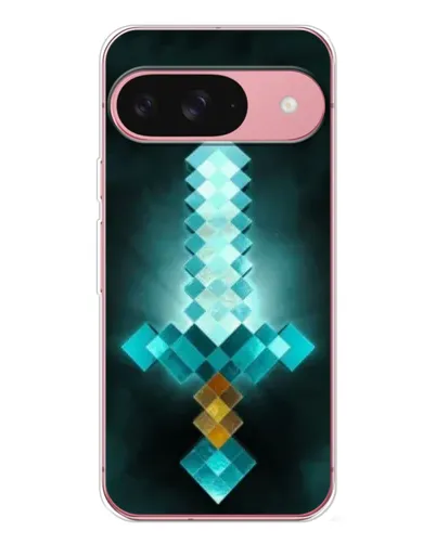 Чохол для Google Pixel 10 Pro з картинкою «Алмазний меч неон»