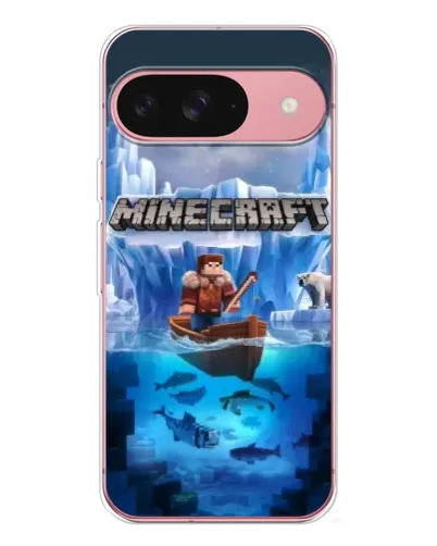 Чохол для Google Pixel 10 Pro з картинкою «Minecraft льодянийсвіт»