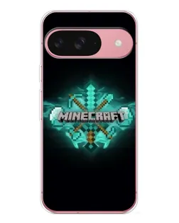 Чохол для Google Pixel 10 Pro з картинкою «Minecraft Diamond лого»