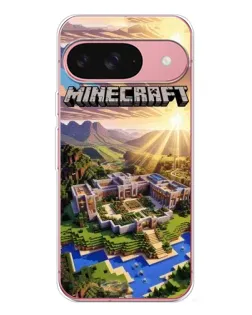 Чохол для Google Pixel 10 Pro з картинкою «Minecraft панорама»