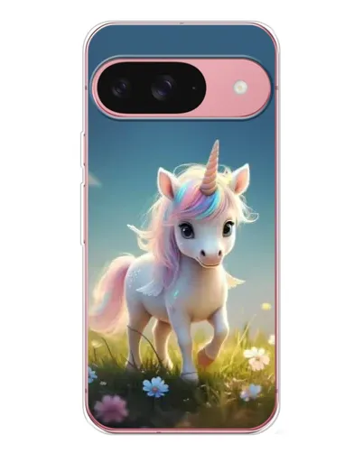 Чехол для Google Pixel 10 Pro с картинкой «Единорог на поляне»