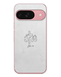Чехол для Google Pixel 10 Pro с картинкой «Иоанна 3:16 Крест»
