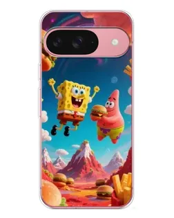 Чехол для Google Pixel 10 Pro с картинкой «Космический фастфуд»