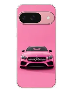 Чехол для Google Pixel 10 Pro с картинкой «Розовый Mercedes AMG»
