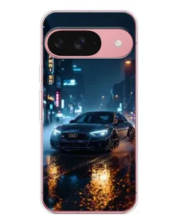 Чохол для Google Pixel 10 Pro з картинкою «Нічне місто та Audi»