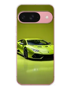 Чохол для Google Pixel 10 Pro з картинкою «Салатовий Lamborghini Huracan»