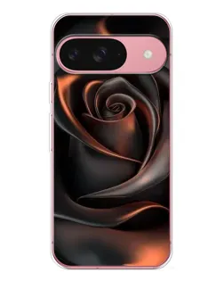 Чехол для Google Pixel 10 Pro с картинкой «Шелковая черная роза»